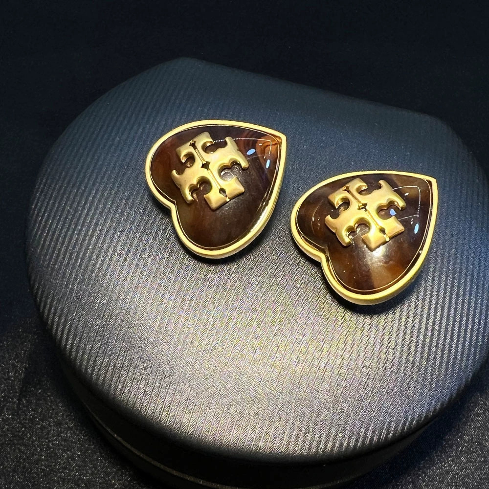 Tory Burch Heart Clip On Earrings No Piercing